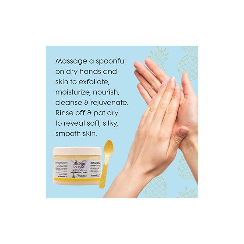 The Keys Salt Scrub (Plantation Pineapple, 350ml) - The Keys