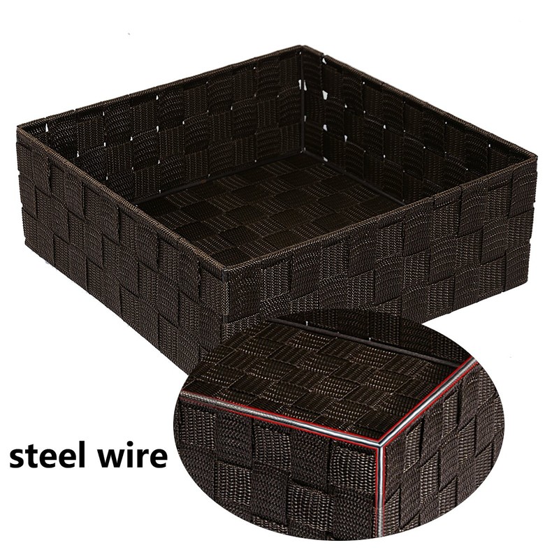 Posprica Woven Storage Baskets for Organizing, Small Baskets Cube Bin
