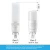 Silverlite 5w(13w CFL Equivalent) LED Stick PL Bulb GX23-2 Pin