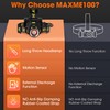 MAXME100® Upgraded Long Throw Headlamp Rechargeable, Head Lamp, High Lumen