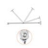 QWORK® 4 Pcs Steel Drop Down Hinge, Lid Stay Folding