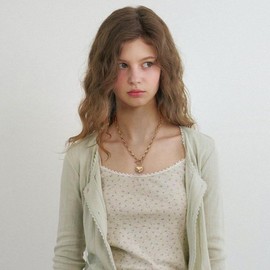 JWEIWENCAY 18K Gold Plated Heart Pendant Short Necklace for Women Vintage Oval Charm Thick necklace, Minimalist Beaded Elegant Collarbone Chain