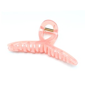 QinGoo Extra Large Hair Clip, Cross, Hair Clip, Hair Clip, Strong, Hair Accessory, Simple, Cute, Korean, Women's, 1 Piece (5.0 x 2.6 inches (12.8 x 6.5 cm), Red)