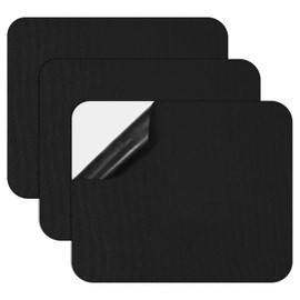 Heclia Canvas Repair Patches, 11 x 9 Inch Self-Adhesive Tarp Repair Tape for Jeans Inside, Waterproof Denim Patches for Wader, Tent, Sling Chair, Furniture & Vehicle Covers, Vinyl Siding - 3pcs Black