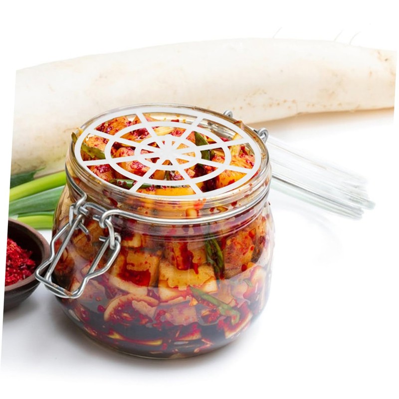 GRIRIW 10pcs Pickled Vegetables Press Food Jar Press Plate for