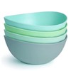 9.6'' Serving Bowls, Bamboo Fiber Salad Bowls Set of 4,