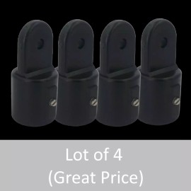 Unbranded 7/8" Nylon Outside Eye End Black - Marine Boat Bimini Top Fitting {LOT OF 4}