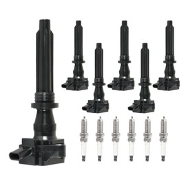 Autodevil Ignition Coil Pack Iridium Spark Plugs Set of 6 Compatible with 2014-2016 LR4 2014-2019 Range Rover Sport 2018-2020 Range Rover Velar Replacement for UF730 GN10725 5C1906 48901 LR035548