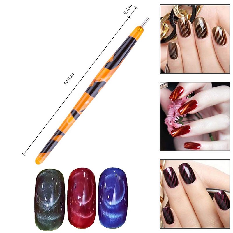 SILPECWEE 4pcs Nail Magnet Tool Set Magnet Plate Wand Board