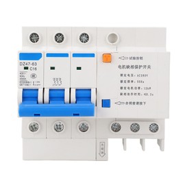 Phase Loss Protection Switch 3P 16A Rail Protector for Submersible Pump Motor DZ47S‑63 400V