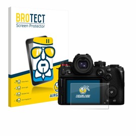 BROTECT Protective Glass for Panasonic Lumix DC-S1II Protective Film Tempered Glass [Extremely Scratch-Resistant 9H, Anti-Fingerprint, Ultra Transparent]