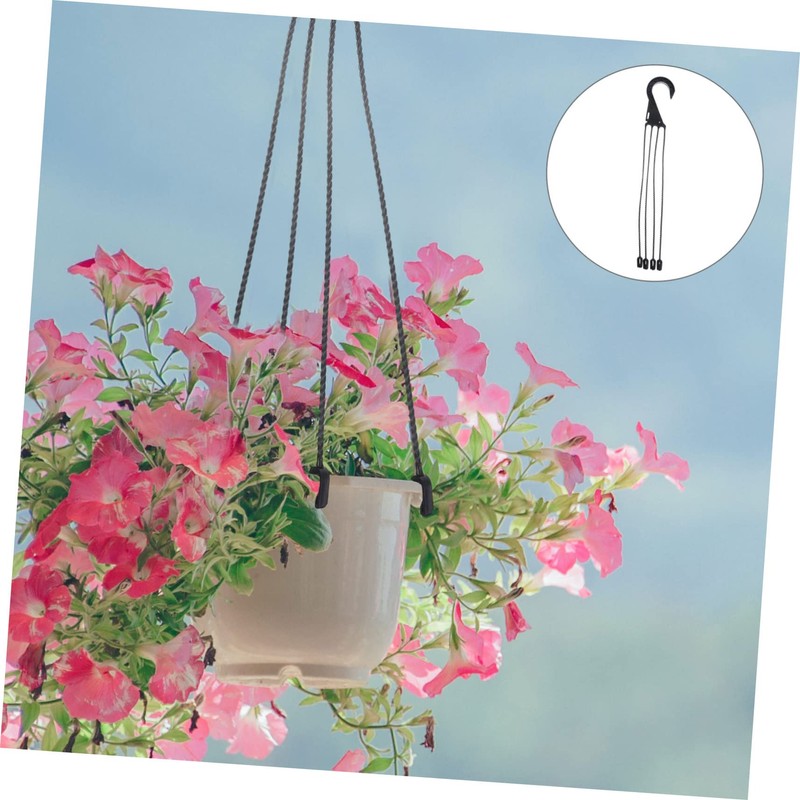 OFFSCH 5Pcs Plastic Hanging Basket Hooks Durable Planter Holders for