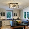 YYJLX 3 Light Flush Mount Ceiling Light Fixtures Modern Crystal
