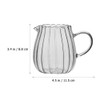 HEMOTON 2Pcs Small Glass Creamer Pitcher Crystal Glass Creamer Coffee