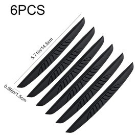 6 Stück Schwarz Autotür Kantenschutz, Hochwertiger Gummi Türkantenschutz Auto, Universal Autotür Schutz, Selbstklebend Türschutz Auto, für Alle Modelle Autospiegel, Autotür, Türgriff