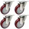 ICON CASTER WHEELS 4" x 1.25" PLY Stainless Steel, 4