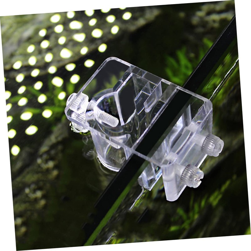 Ipetboom 3pcs Aquarium Fixed Clip Acrylic Aquarium Hose Holder Fish