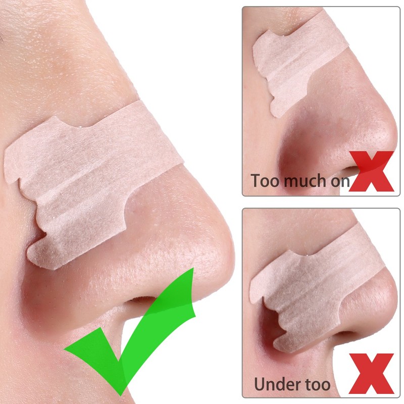 Incutex 100 Stück Nasenpflaster gegen Schnarchen Nasenstrips Schnarchstoppper, Größe L