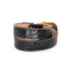 Western BK Belt Genuine Leather Floral Gold Star Horse Buckle