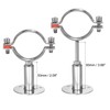 sourcing map Wall Mount Ceiling Mount Pipe Support, 304 Stainless