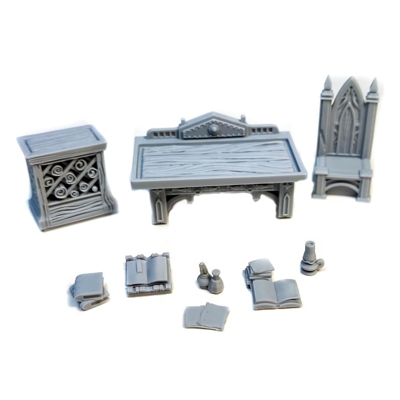 Tabletop Miniatures Set: Librarian Desk (UNPAINTED)