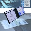 Soft Leather Disabled Badge Timer Parking Permit Holder Wallet Disability