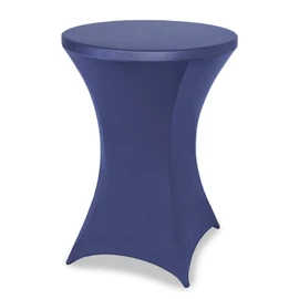 FestiCorp Spandex Table Cover, Cocktail Fitted Tablecloths, Round Highboy Stretch Table Covers Cloths for Party, DJ, Wedding, Birthday, Banquet, Navy Blue, 30"-32" Diameter x 40"-43" Height