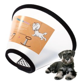 Dog Cone Collar After Surgery Recovery Collars for Dogs Cats, Cats Dog Cones for Anti-Licking Pet Protective Neck Cone Stop Licking, Adjustable Plastic Soft Collar for Wound Dogs and Cats（NO：4）