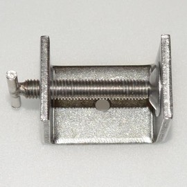 2PCS 304 Stainless Steel C Clamps Wide Jaw Opening Tiger Clamp with Handles Bolts(Handles 50mm(2PCS))