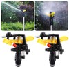 2PCS Garden Impulse Sprinkler Impact Sprinkler Head for Agriculture Watering