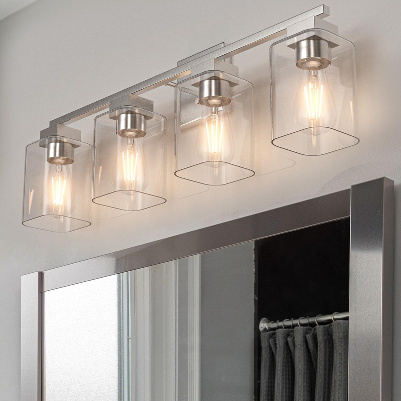 Espird 4 Light Bathroom Vanity Light - Brush Nickel Bathroom