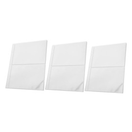 STOBOK 1set Banknote Collection Book Album for Photos Picture Album Binder Clips Photo Album Photo Pages Recipe Card Sleeves Recipe Pages for Binder Page Protectors PVC Transparent 30pcs