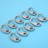 10pcs 50mm Heavy Duty Snap Rope Hook Stainless Steel Spring