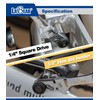 LABEAR - Flexible Dual Ratchet with 1/4" Square Drive &