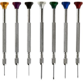 Precision Watchmakers Screwdriver Set 0.6, 0.7, 0.8 1.0, 1.2, 1.5, 1.6mm Micro Tool Repair… Jewelers Watchmakers Screwdriver Set Ultra Precision
