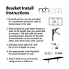 RCH Hardware BK-IR8015-142 Iron Lighthouse Shelf Bracket, 5.6 Inch, Antique