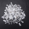 100Pcs Network Crystal Heads Gold Plated Strong Toughness Cable Connectors
