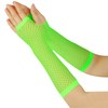 Seeksmile 80's Party Accessory Net Fingerless Fishnet Gloves (Green)