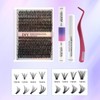 Mixed Length Individual False Eyelashes Kit, Natural Look Eyelash Extensions