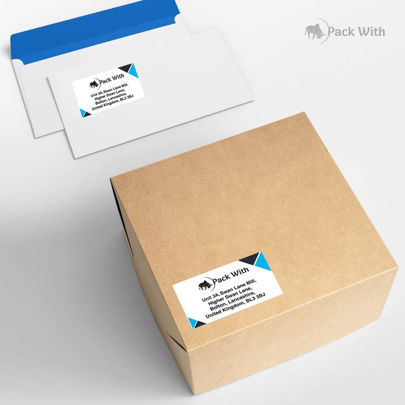 Packwith® 4 Labels Per Page Sticky Labels A4 Address Shipping