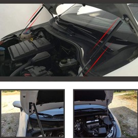 KUNSYOUKIM Lift Supports for Toyota Corolla E210 2018-2020 Front Bonnet Hood Modify Carbon Fiber Gas Charged Shock Dampers Spring Struts Bar (2 PCS) (Red Carbon Fiber)