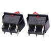 Twidec/2Pcs Rocker Switch 6 Pins 2 Position ON/ON AC 10A/125V