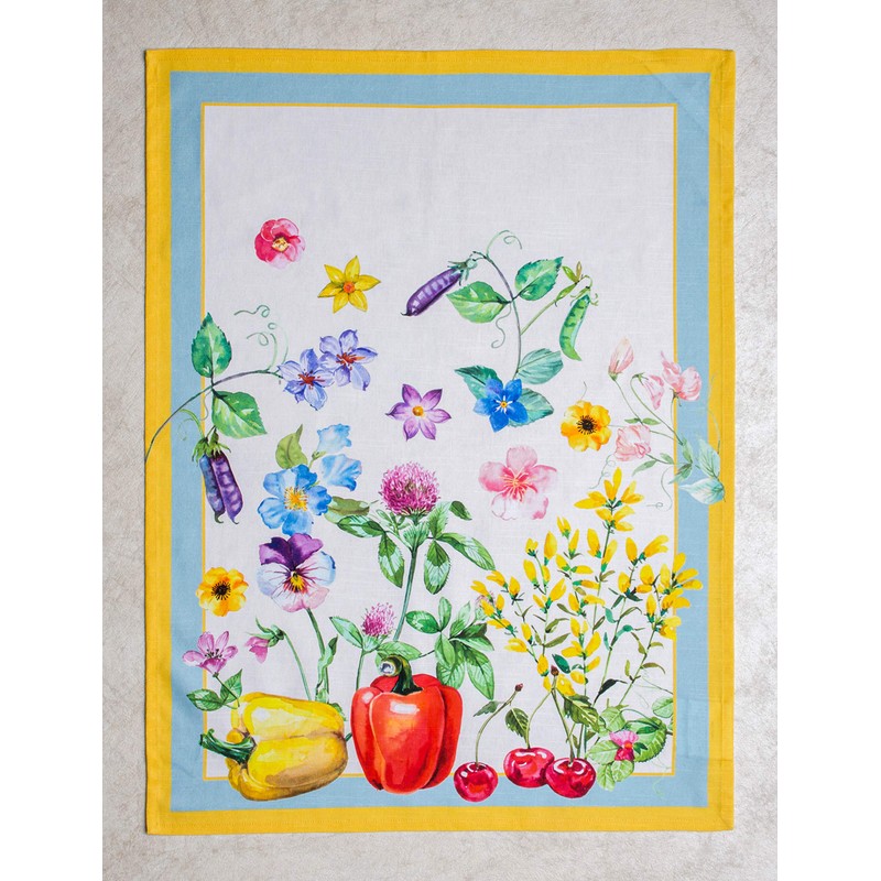Maison d' Hermine Giverny 100% Cotton Set of 3 Multi-Purpose