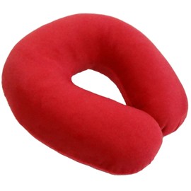 Wolf Essentials Neck Pillow Adult Cozy Soft Microfiber, Red