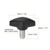 sourcing map 10pcs Tee Wing Knobs Thumb Screws M8 x