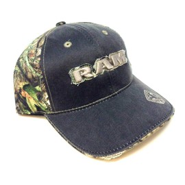 National Cap RAM 3D Patch Logo Weathered Grey & MO Camo Curved Bill Adjustable Hat Cap, Camouflage
