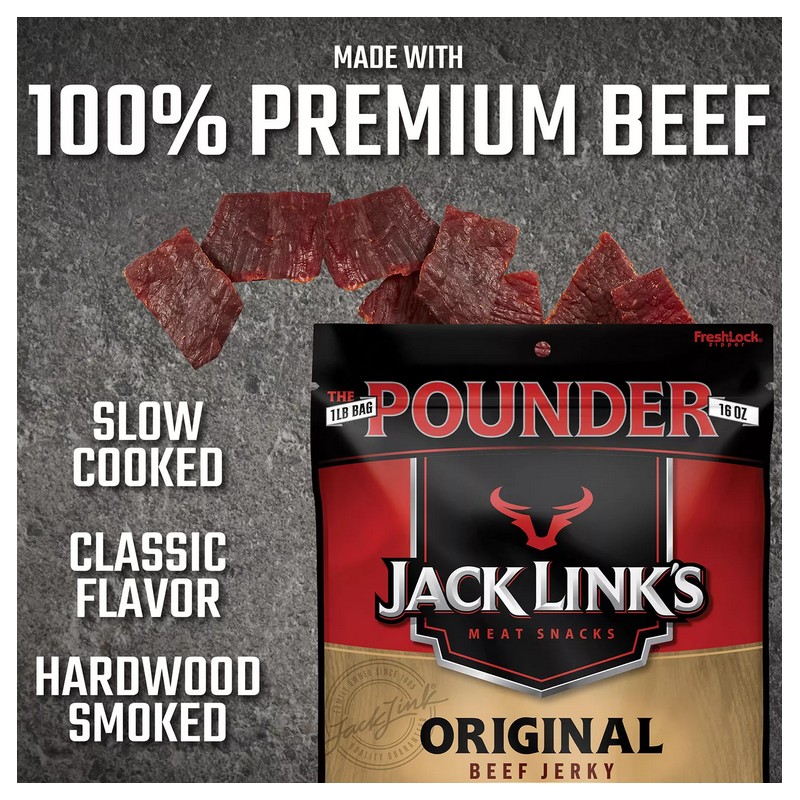 Jack Link's Original Beef Jerky, 16 oz.