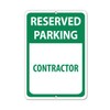 Aluminum Vertical Metal Sign Multiple Sizes Reserved Parking Contractor with