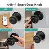 Fingerprint Door Lock,4 in 1 Smart Door Knob with Keypad