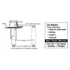 DANCO Lift and Turn Tub and Bath Drain Stopper, Chrome
